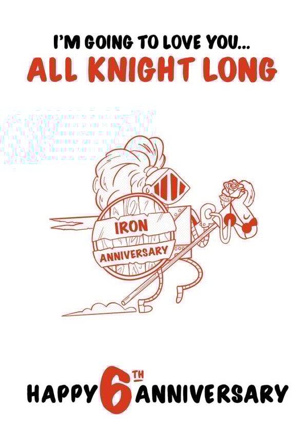 iron 6th Anniversary Card 13423 created by Colossal Studio