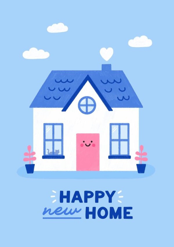 Cute New Home Card - Dream House - Happy New Home created by Jess Shah