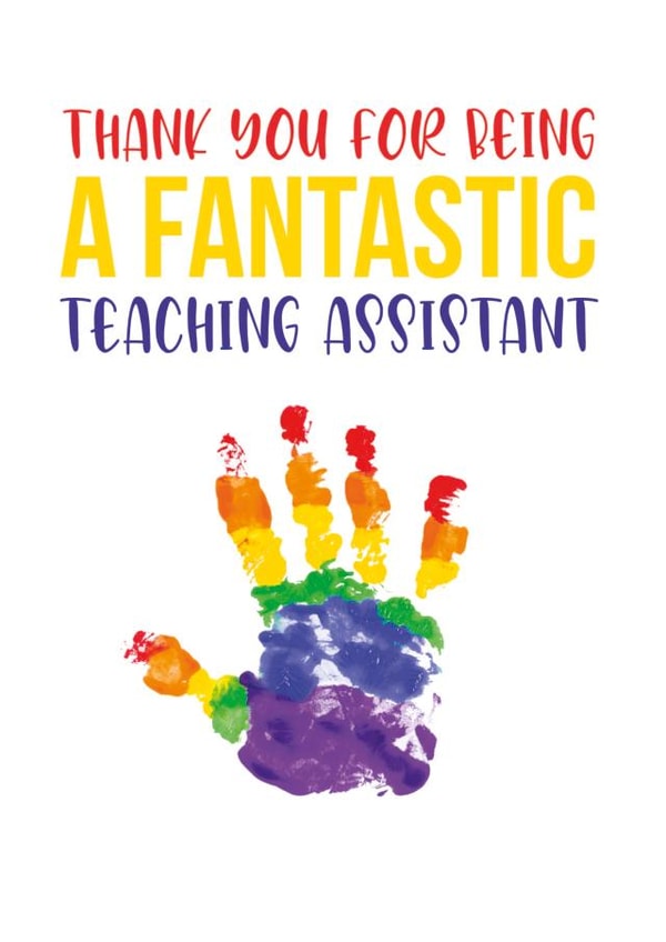 hand print Thank You Card 16406 created by Created by joy