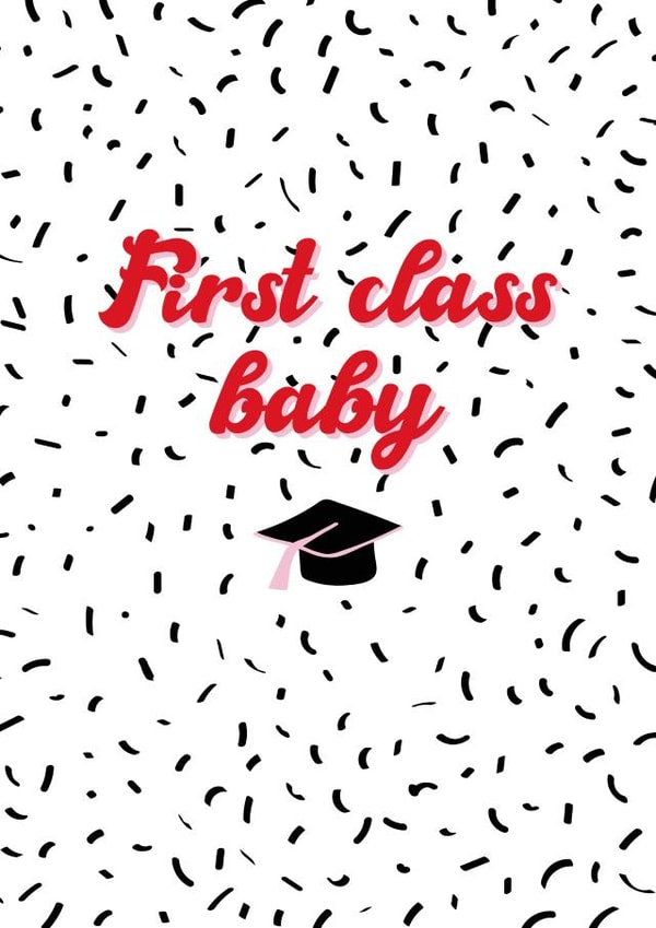 graduate first class Graduation Card 18976 created by Fran Butler