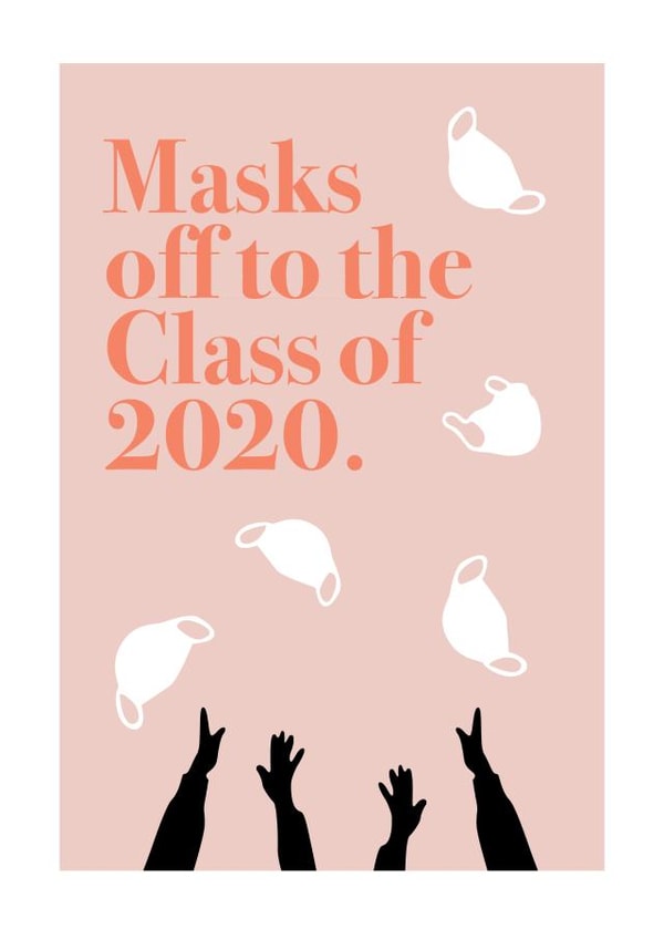 masks off Graduation Card 41289 created by Marie Castiglione