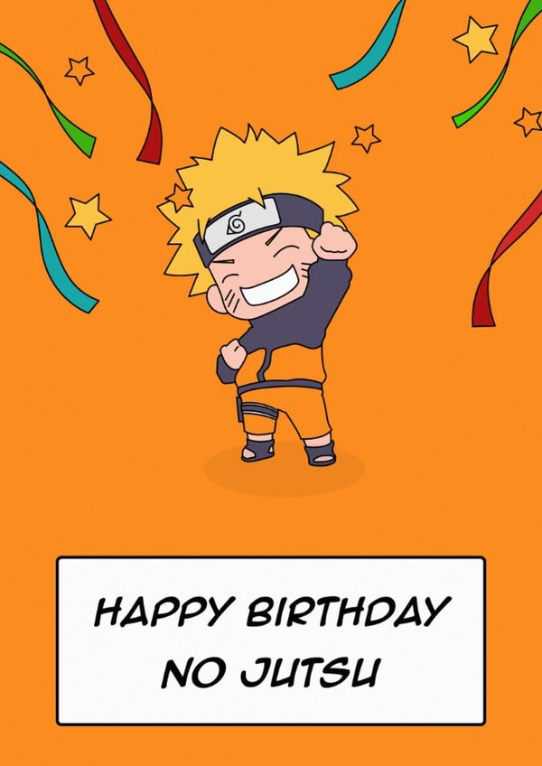 Cute Birthday card - Anime - Naruto created by Rishi