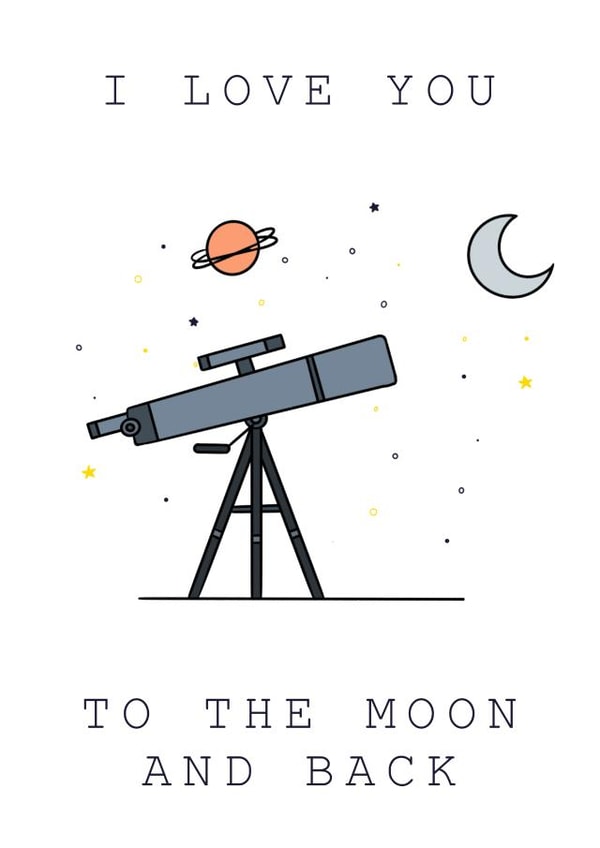 moon and back anniversary card Card 44140 created by Designed by Henry 