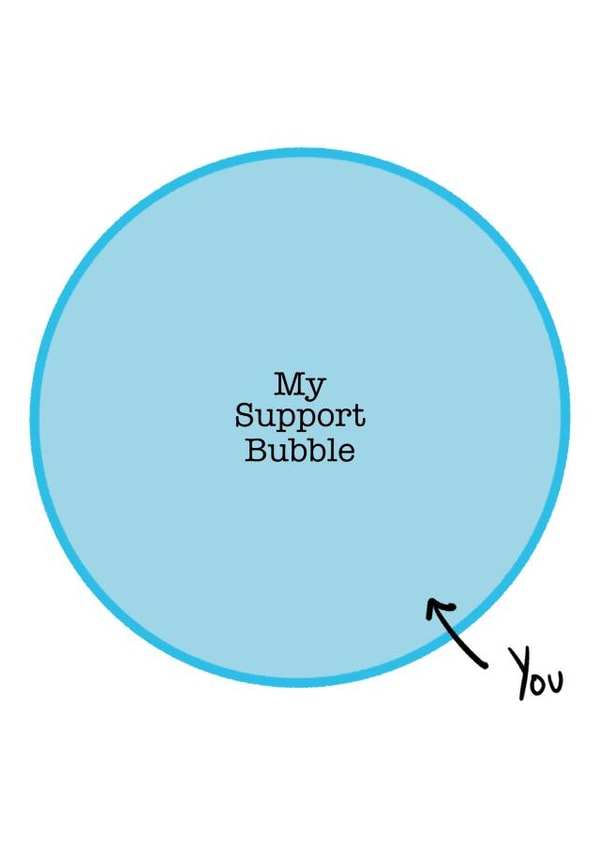 support bubble cv2020 Love & Friendship Card 44142 created by Designed by Henry 