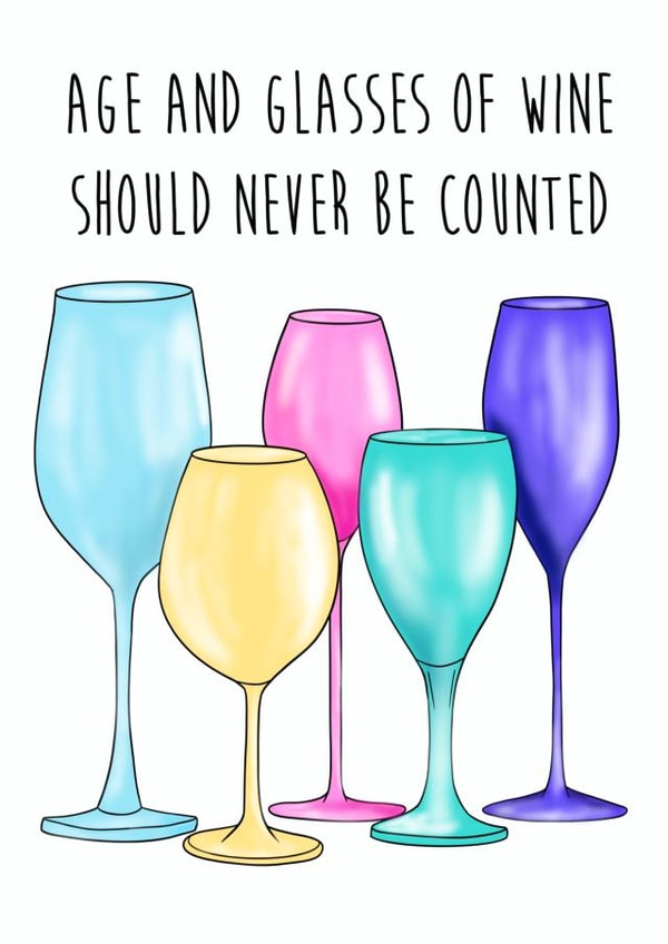 age glasses Birthday Card 15319 created by The Amyverse