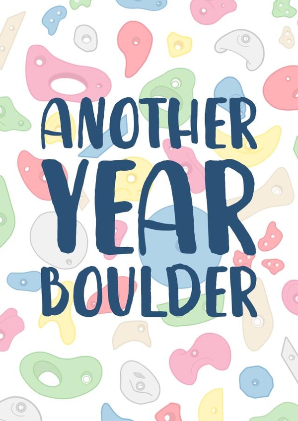 rock climbing Birthday Card 4150 created by The Cake Thief