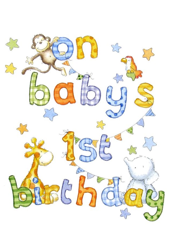 1 1st Birthday Card 16531 created by Kate Garrett