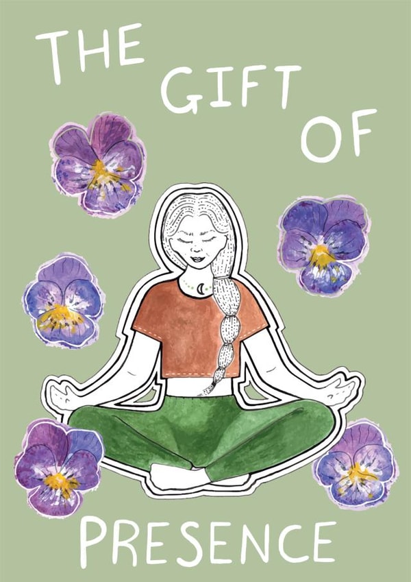 yoga meditation Card 27408 created by ROSE + DAFF