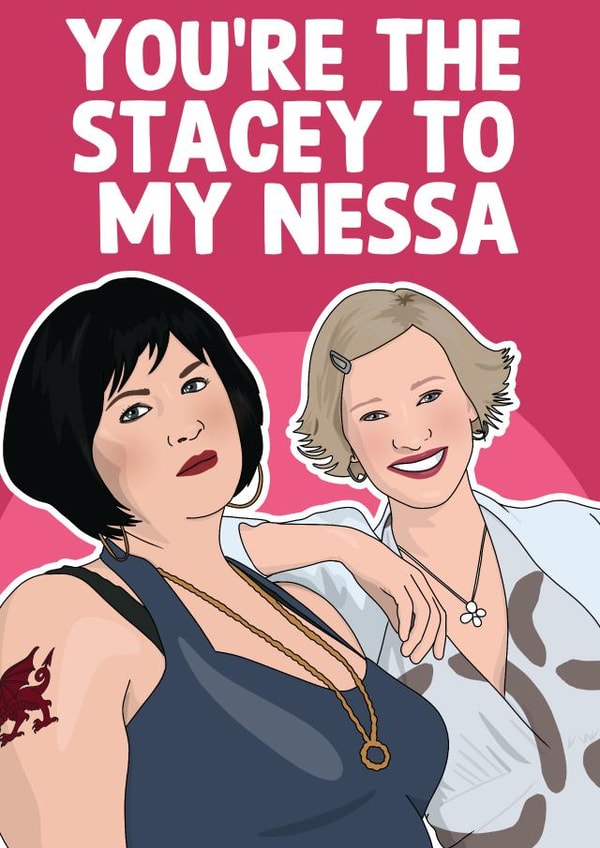 Stacey to my Nessa created by Pink + Pip