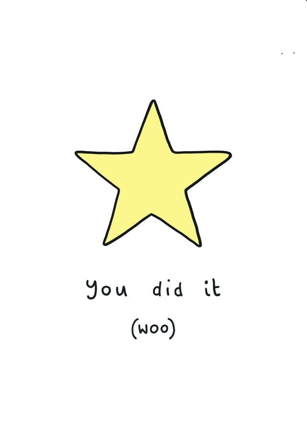 congratulations star Exams Card 15659 created by Hannah Can't Draw