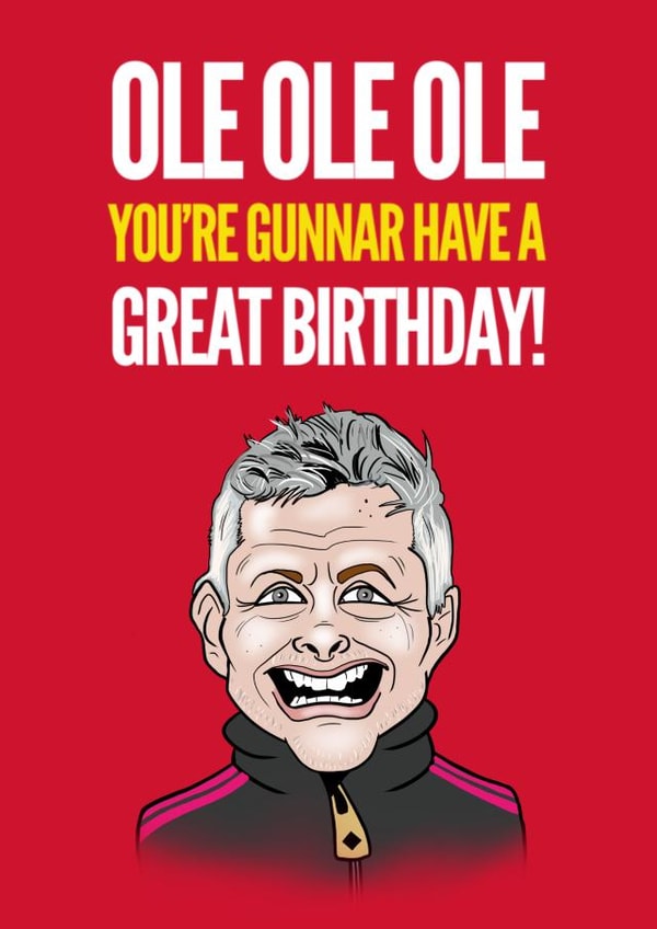 Fun Birthday Card - Ole - Pun created by Elgo Designs