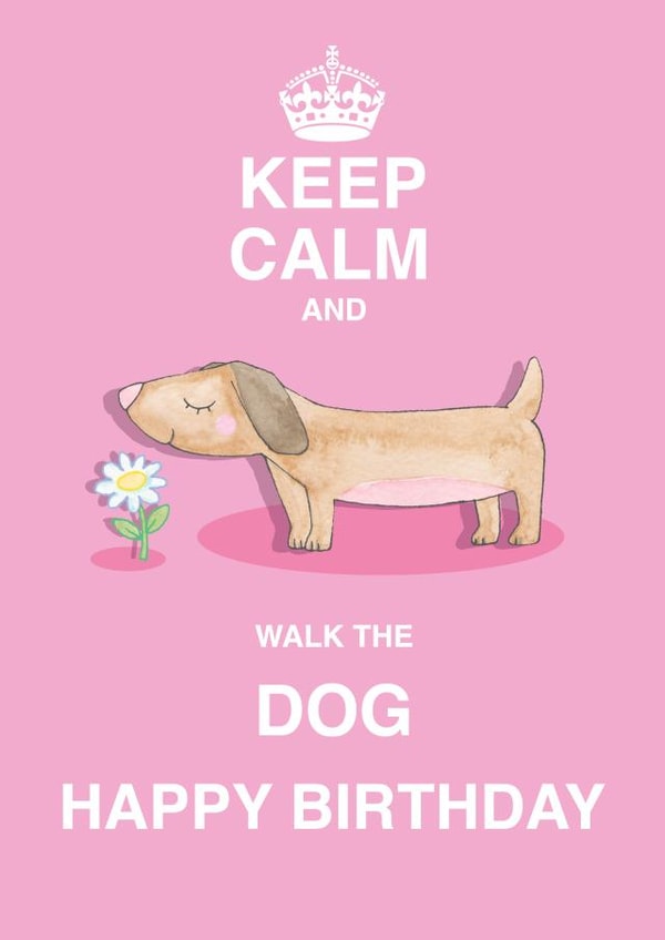 keep calm Birthday Card 2409 created by Siobhan at april rose