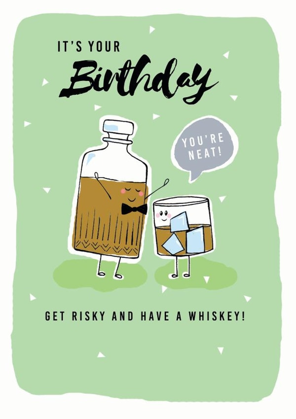 whiskey risky Birthday Card 19448 created by Leebee Designs