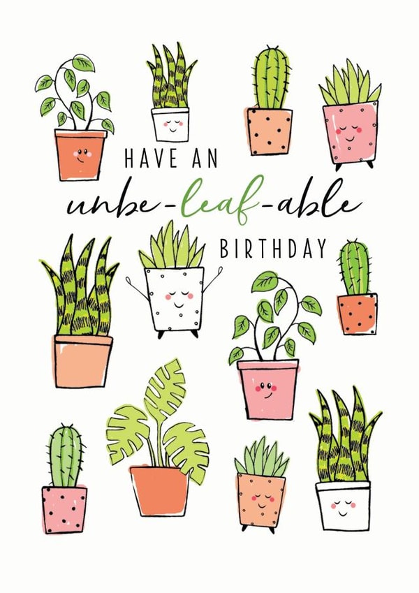 leaf unbelievable Birthday Card 19450 created by Leebee Designs