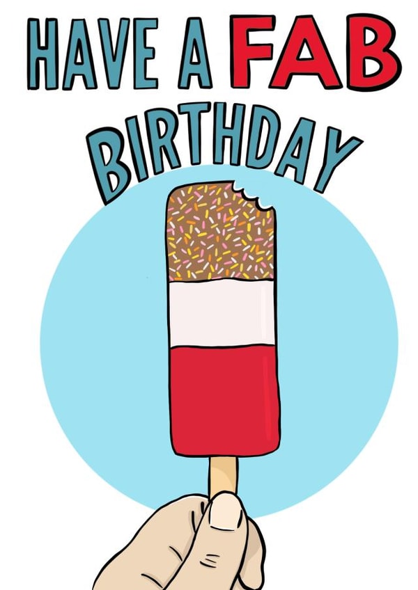 fab icelolly Birthday Card 19483 created by From Deanna
