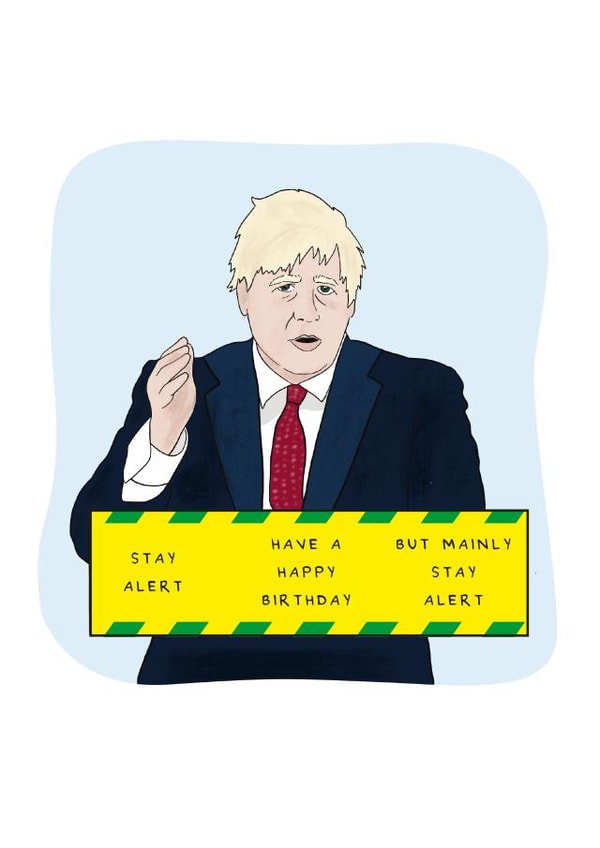 Boris Boris Johnson Birthday Card 42916 created by Jessica Wright
