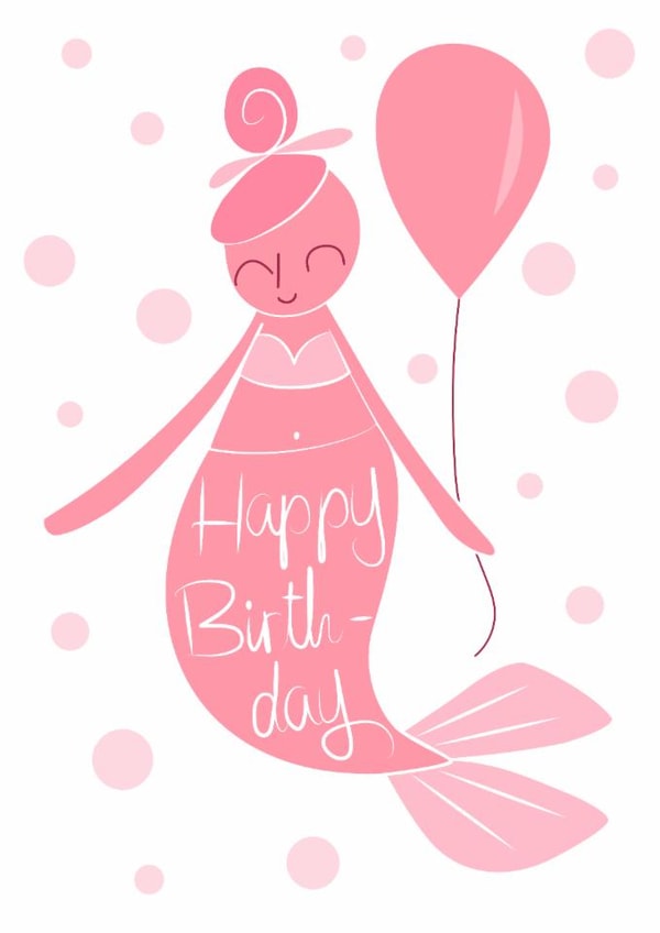 Happy Birthday Mermaid card created by Leah Roberts