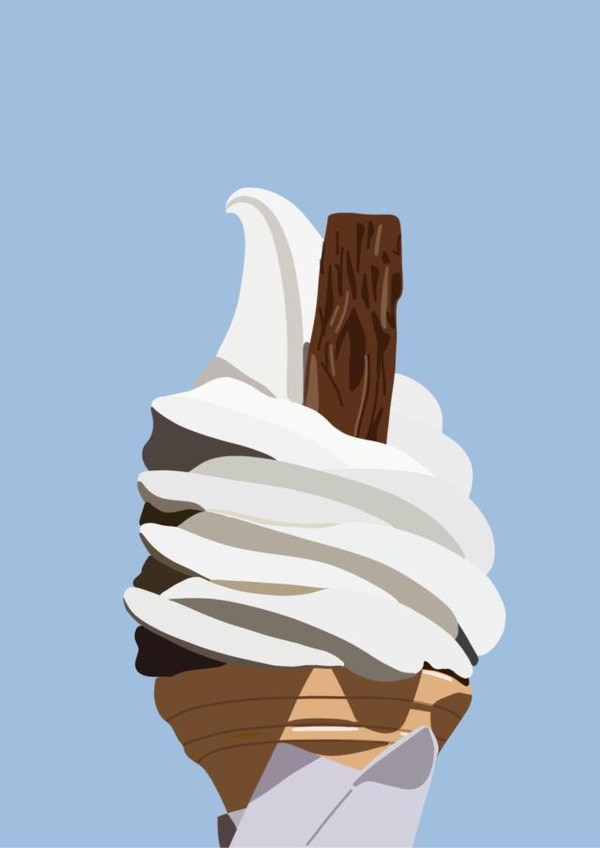 Ice cream Icecream Card 43125 created by Scribbled in Pink