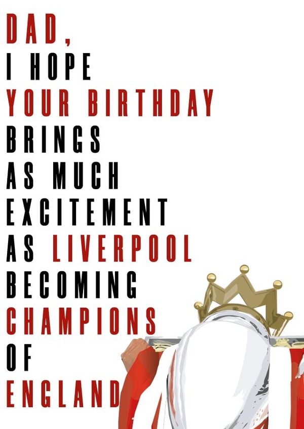 champions lfc Birthday Card 16052 created by DanAllen20