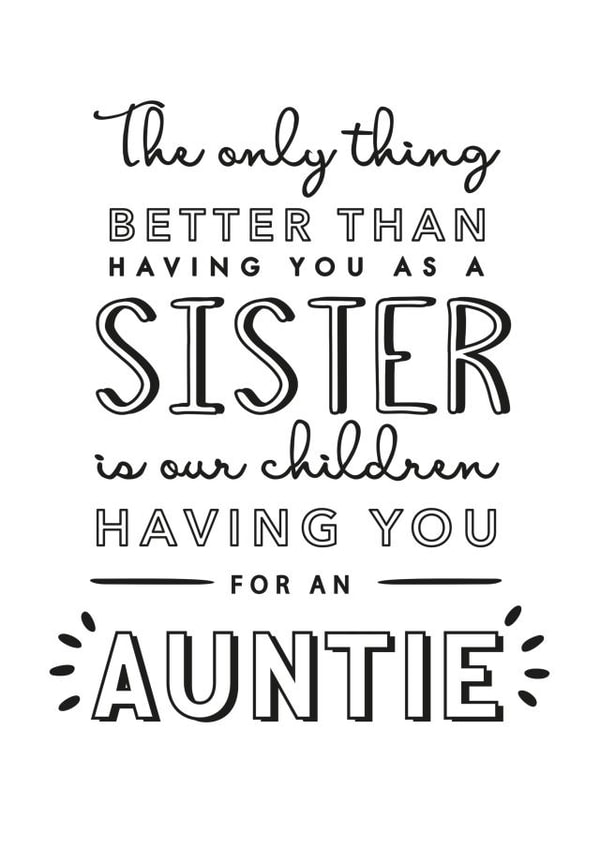 sister auntie Birthday Card 9697 created by Jodie Gaul & Co
