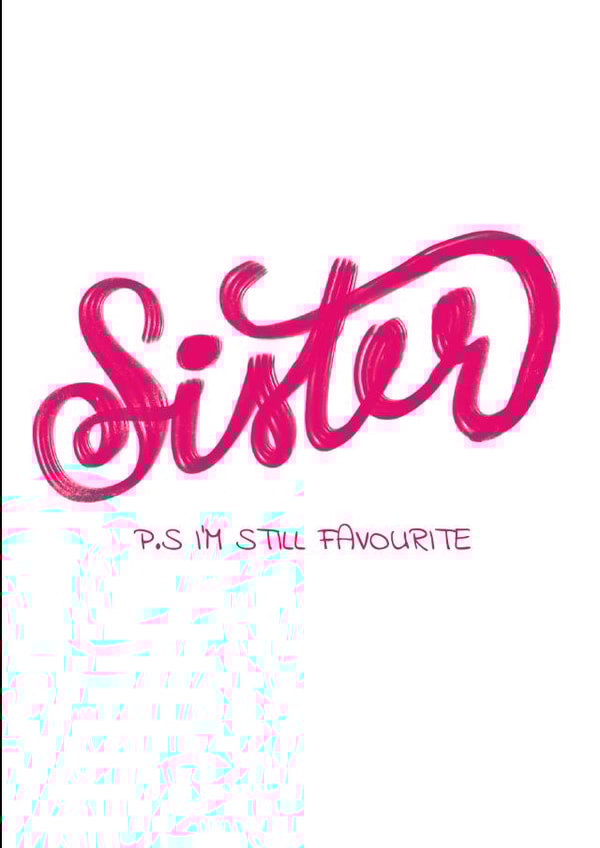sister sibling Card 44057 created by Ping.