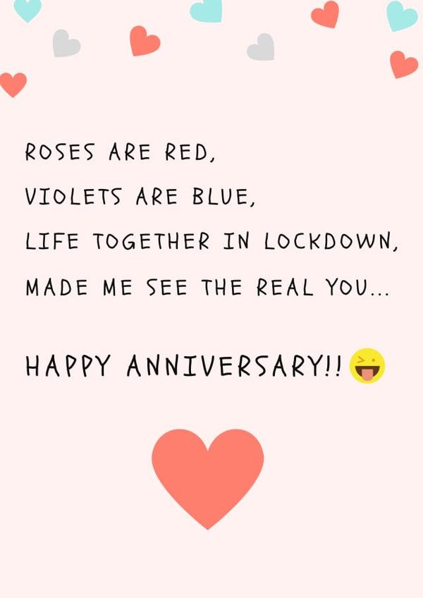 anniversary funny Card 43762 created by A note with love