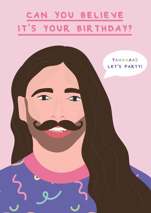 jonathan van ness queer eye Birthday Card 7395 created by Rumble Cards