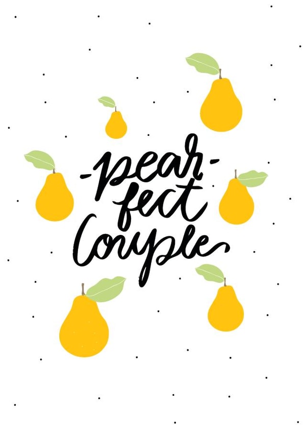 couple pear Anniversary Card 18854 created by Lea Velasquez
