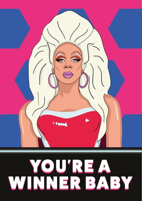RU PAUL DRAG RACE Congratulations Card 16315 created by YOB & YAG
