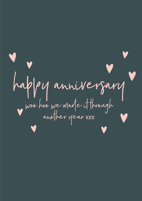 funny wife Anniversary Card 9868 created by Heather Alstead Design LTD