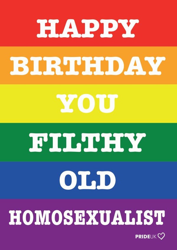 PRIDE Pride Card 43621 created by Pride Cards UK