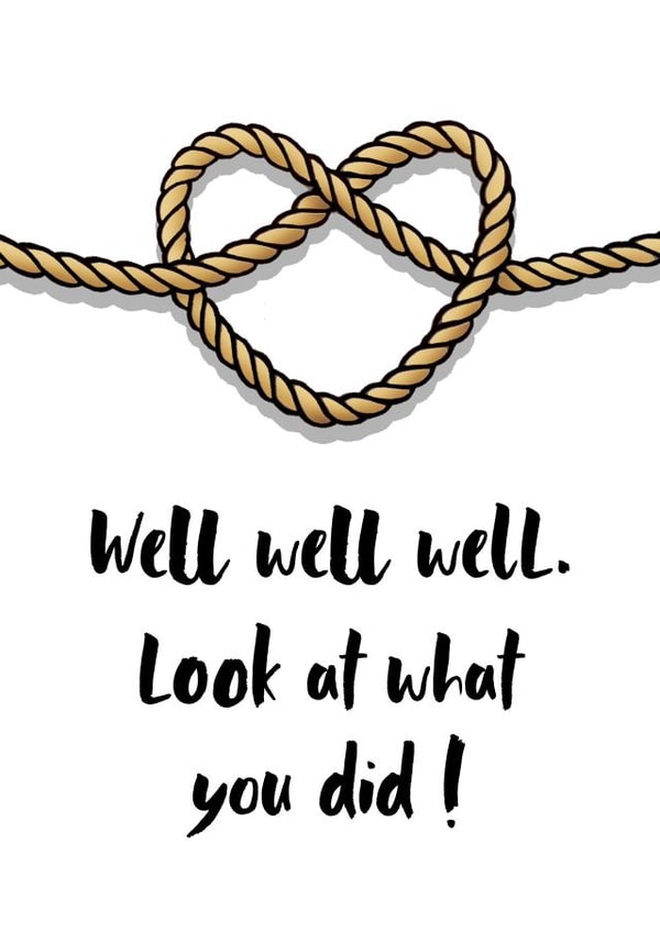 Tie the knot - wedding - well well well created by The Inker's Boudoir