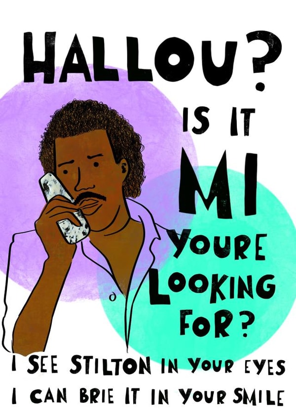 lionel richie halloumi Birthday Card 43385 created by Happy Stuff Studio