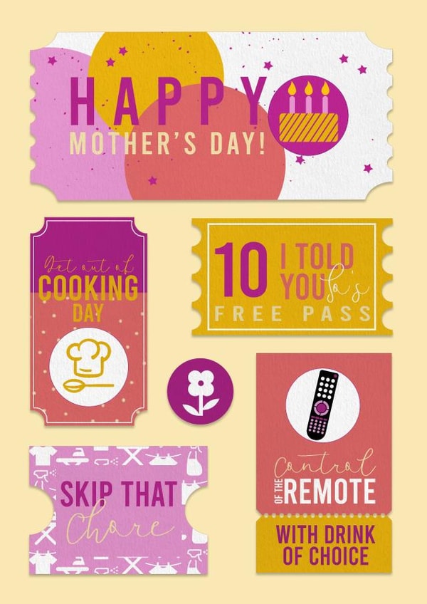 Voucher Mothers Day Card created by Harriet Alice Fox