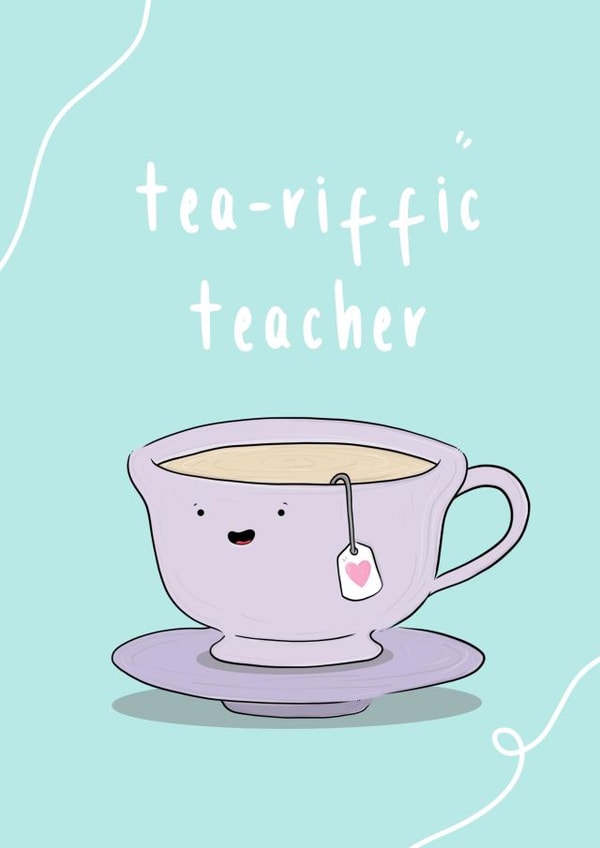 teacher tutor Thank You Card 17803 created by The Tipsy Turtle