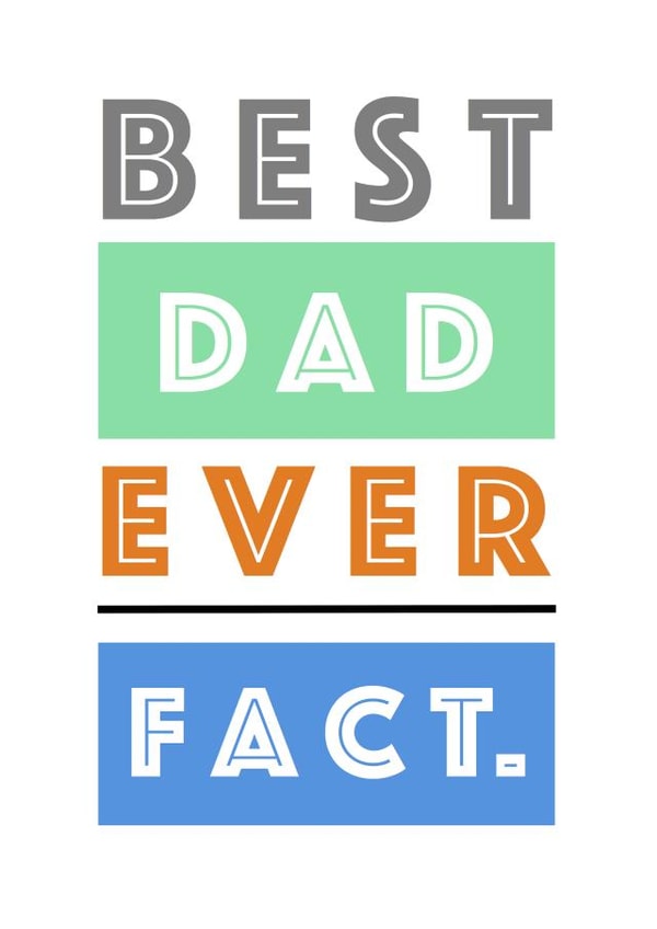 best dad Father's Day Card 37113 created by Little Letters with Love