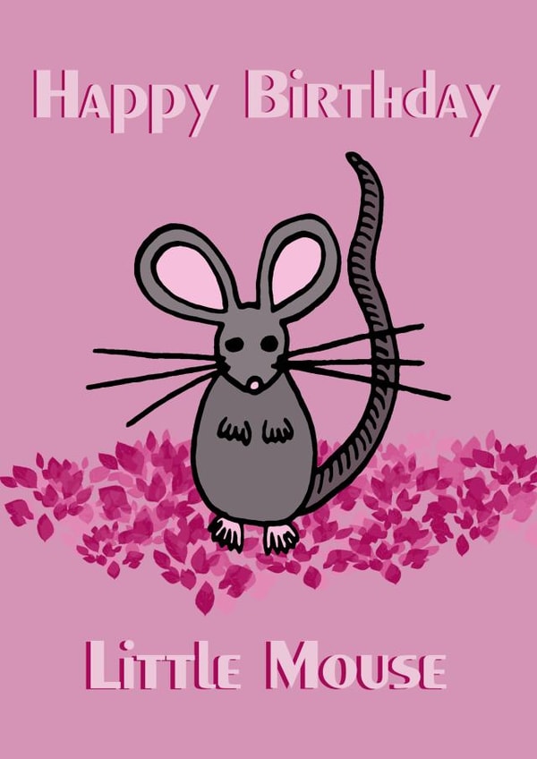 mouse pink Card 44373 created by Jz Designs