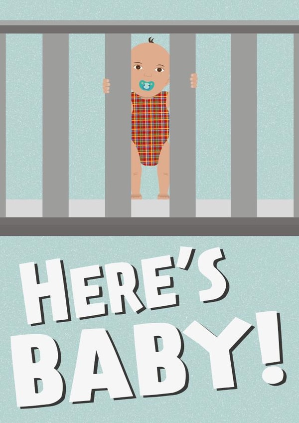 here's baby New Baby Card 15069 created by Tiff Taff Cards