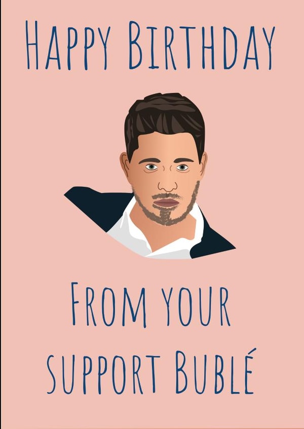 support buble Birthday Card 39254 created by Tiff Taff Cards