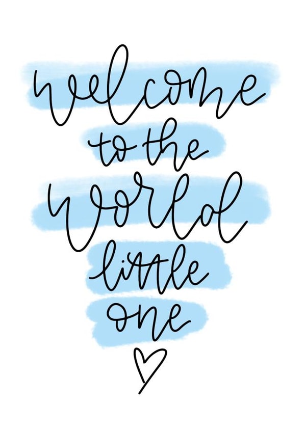 welcome little New Baby Card 19443 created by Cate Creates