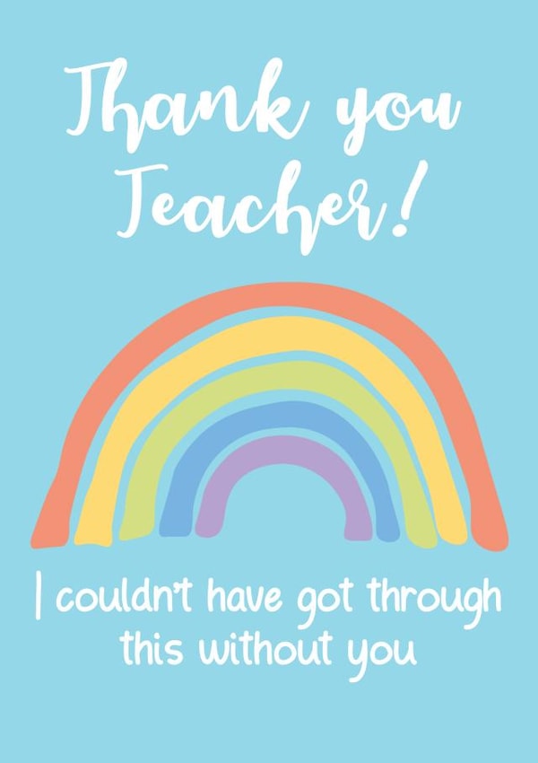 teacher thank you Thank You Card 37422 created by Bizzi Lizzi