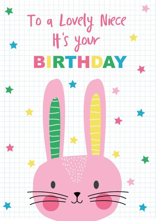 niece bunny Birthday Card 12668 created by TillieMint