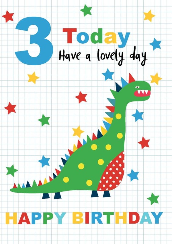 3 3rd Birthday Card 12676 created by TillieMint