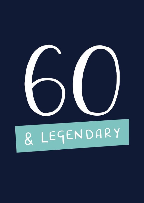 Legendary 60th Birthday Card created by Sarah Catherine