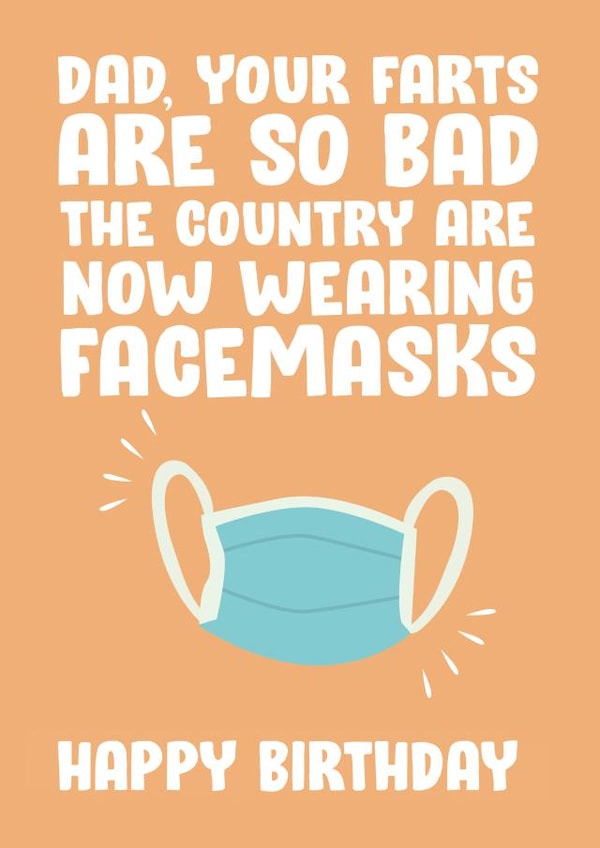 Dad birthday card created by James Steer