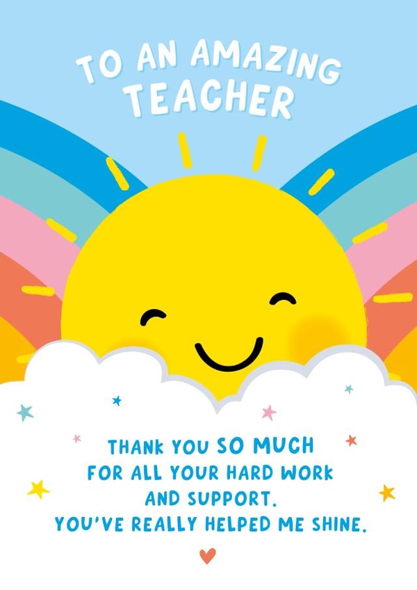 Amazing Teacher Thank You Card created by Macie Dot Doodles