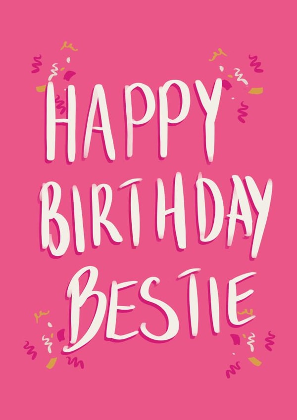 bff bestie Birthday Card 19170 created by Sarah L Dyson Designs
