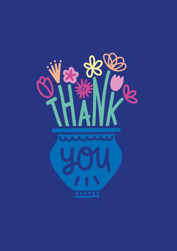 Thank You Thanks Thank You Card 16985 created by Squaire