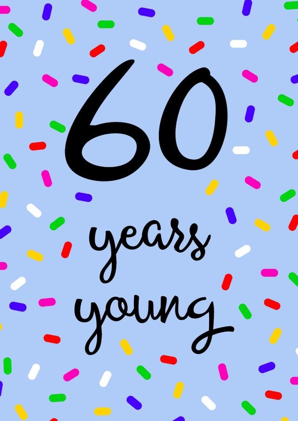 60 60th Birthday Card 15968 created by Pippin Prints