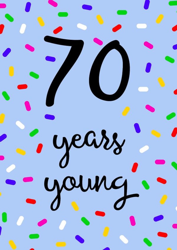 70 70th Birthday Card 15969 created by Pippin Prints